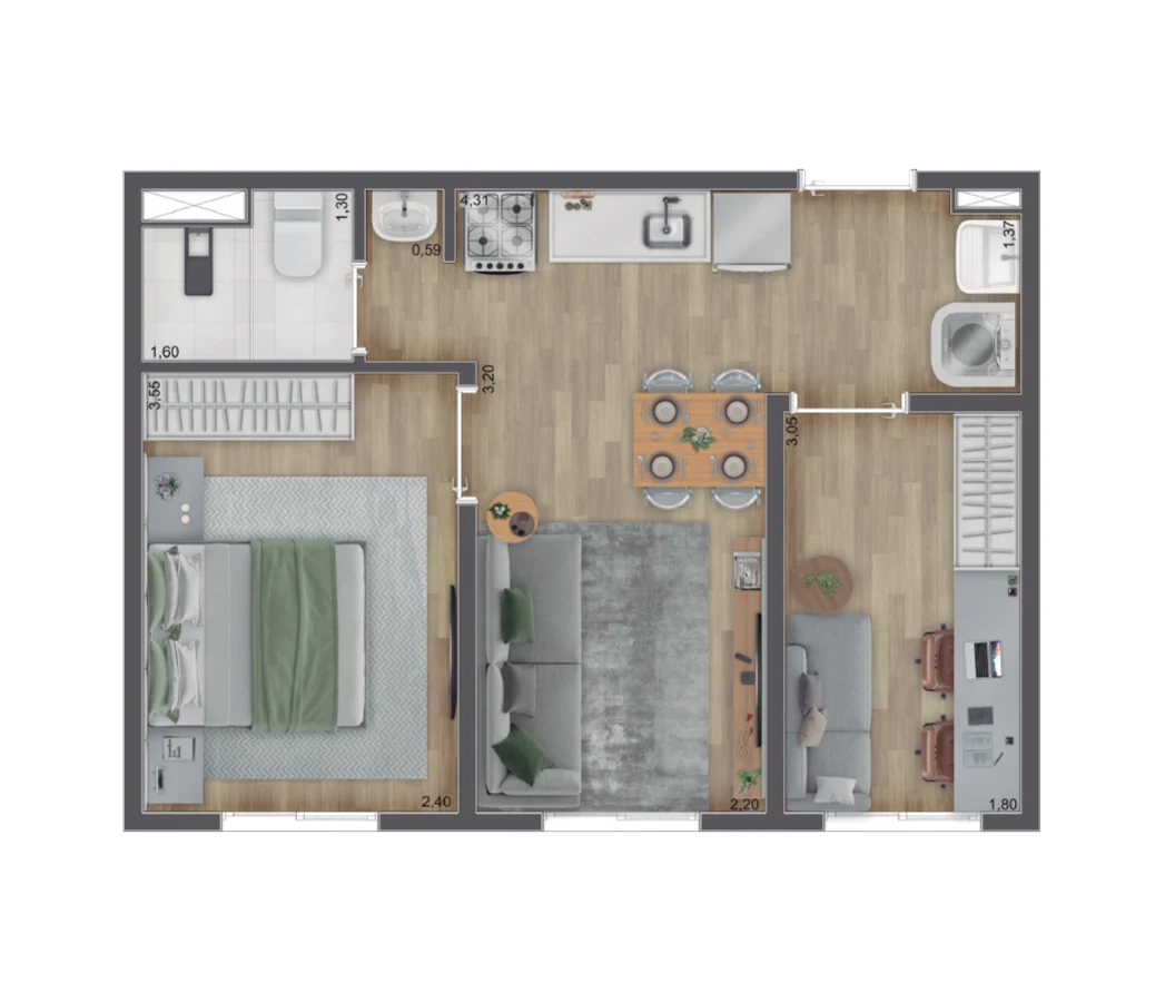 34m²